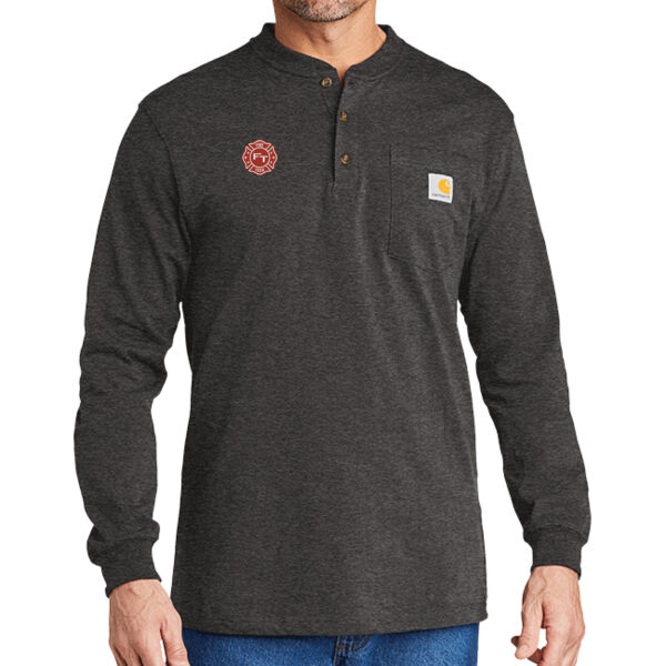   - Long Sleeve Henley T Shirt Thumbnail