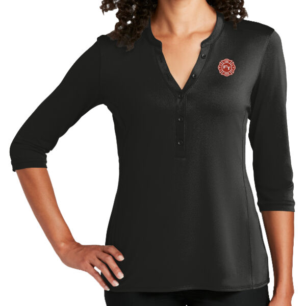   - Ladies UV Choice Pique Henley Thumbnail