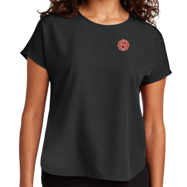   - Women's Stretch Crepe Crew Thumbnail